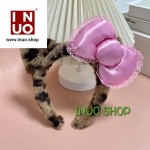Diadema de felpa hello kitty